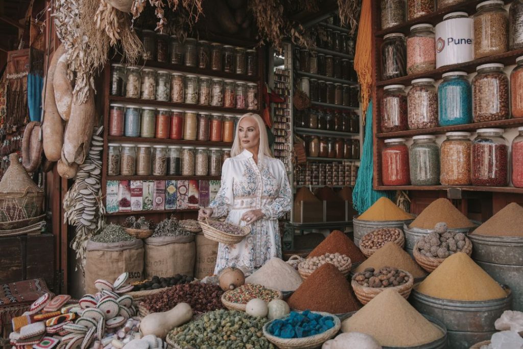 women in Marrakech shop