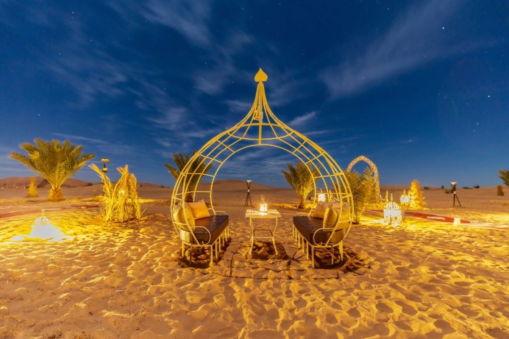 view of desert camp